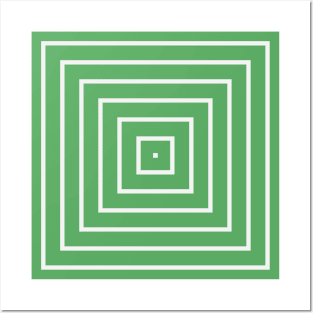 Green Square Posters and Art